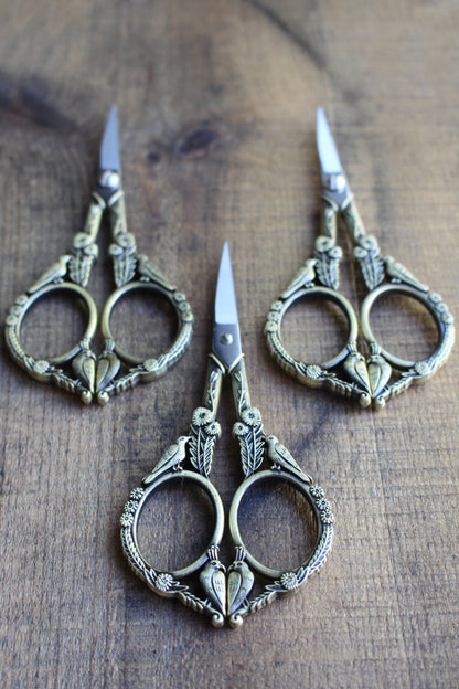 Feathered Friends Scissors: Antique Copper