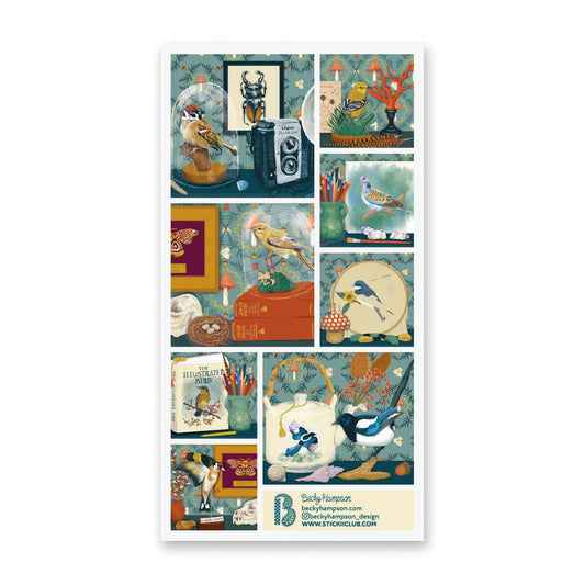 Feathered Finds Sticker Sheet