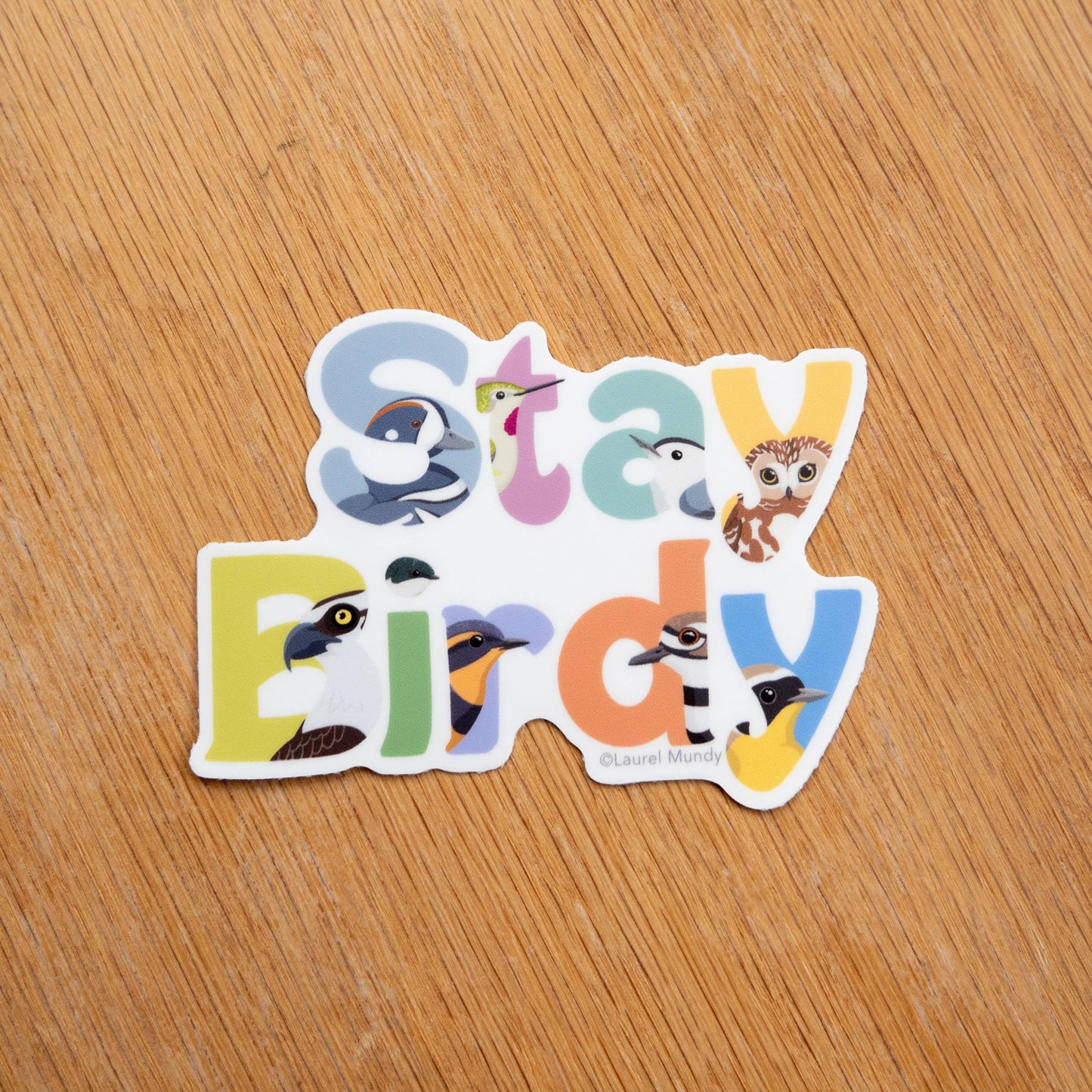 Stay Birdy Vinyl Sticker