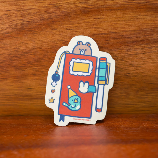 Weekly Journal Holographic Vinyl Sticker Decal