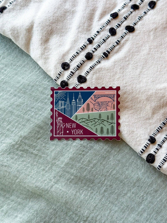 New York Stamp Sticker