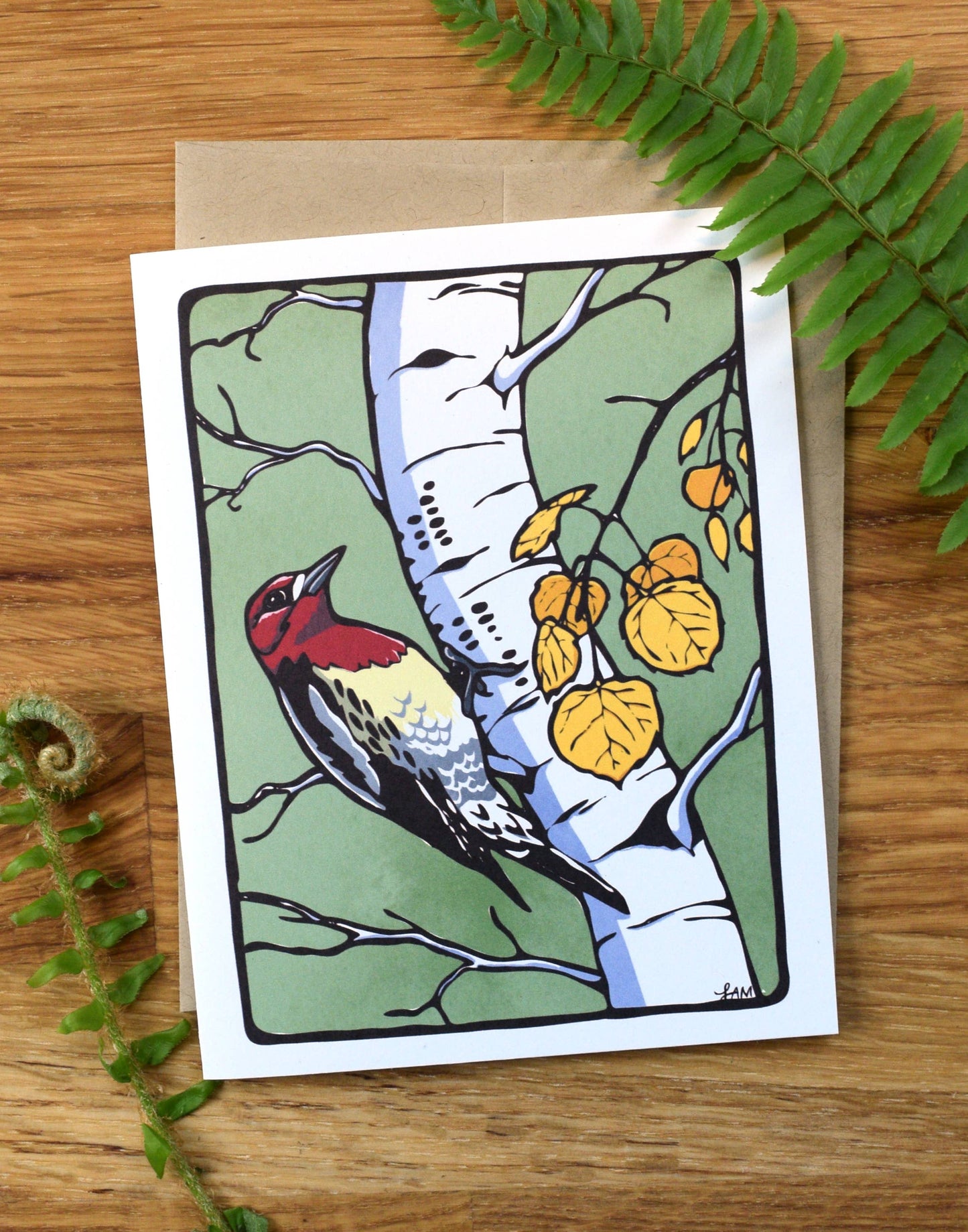 Red-Breasted Sapsucker Greeting Card