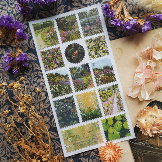 Blooming Garden Stamps Sticker Sheet