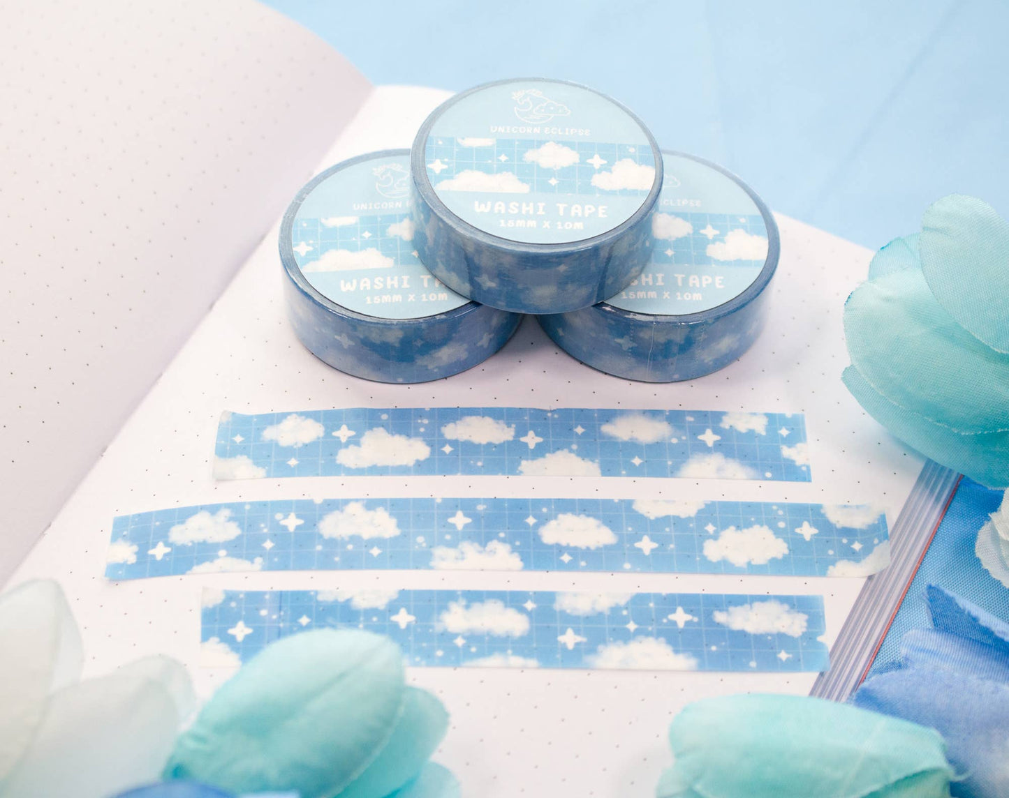Cloudy Sky Washi Tape by Unicorn Eclipse