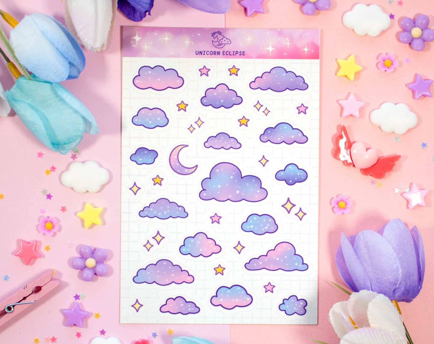 Starry Clouds Sticker Sheet