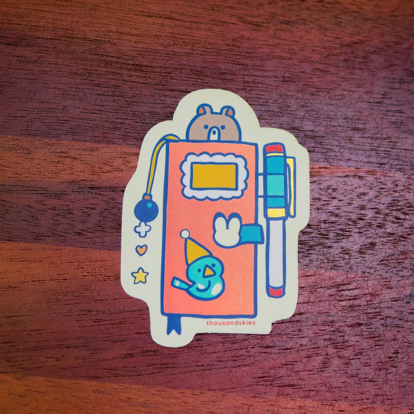 Weekly Journal Holographic Vinyl Sticker Decal
