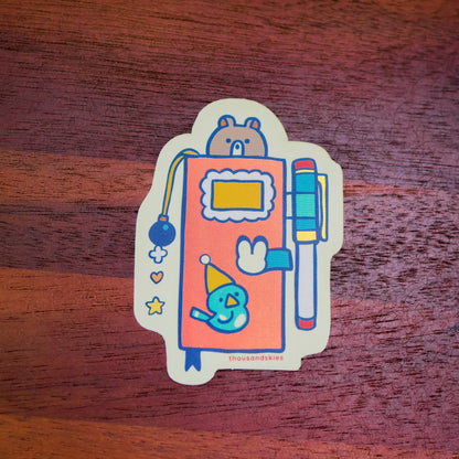 Weekly Journal Holographic Vinyl Sticker Decal