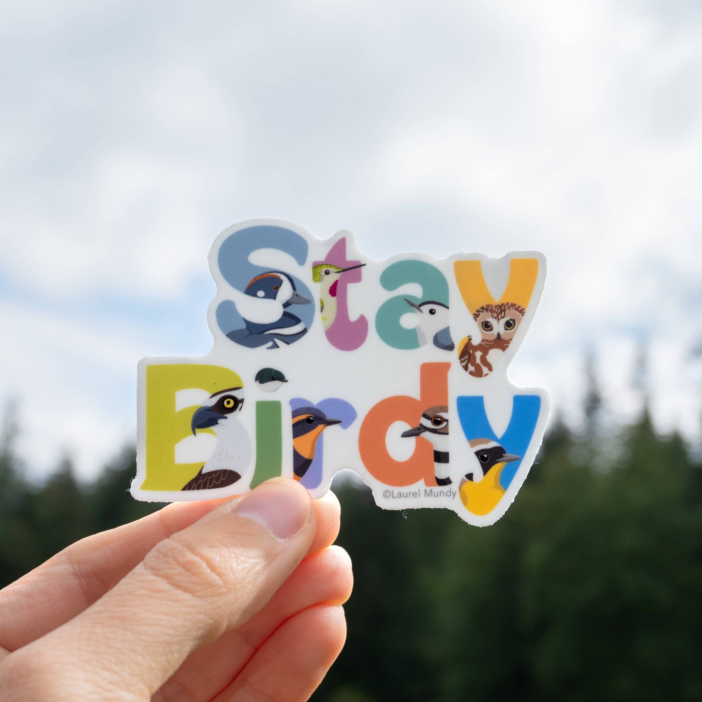 Stay Birdy Vinyl Sticker