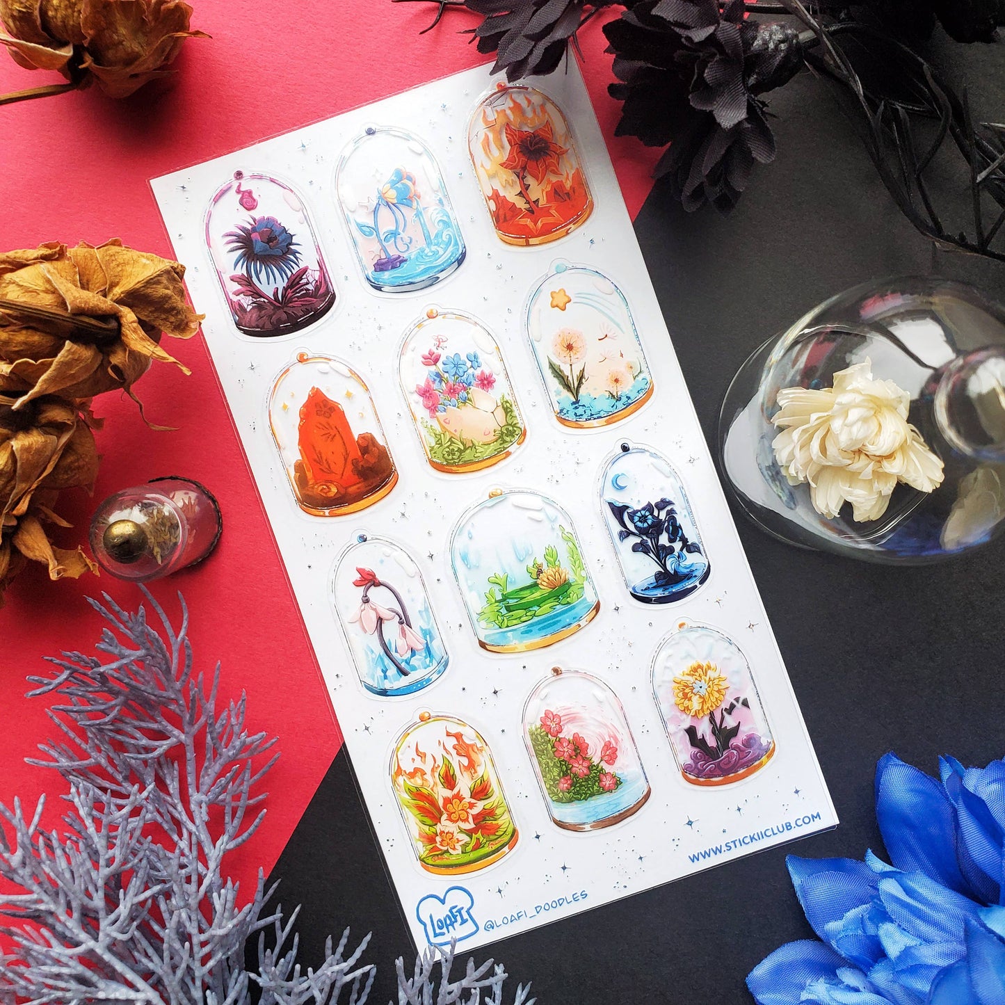 Enchanted Flowers Sticker Sheet