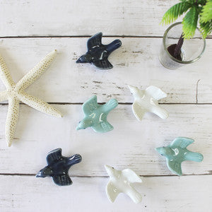 Bird with Open Wings Japanese Ceramic Pen Rest