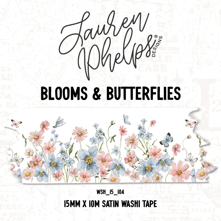 Blooms & Butterflies Washi by Lauren Phelps Design