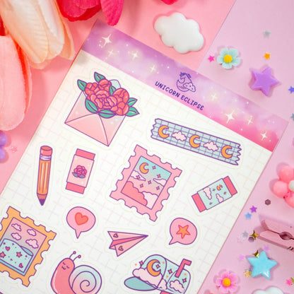 Pen Pal Sticker Sheet