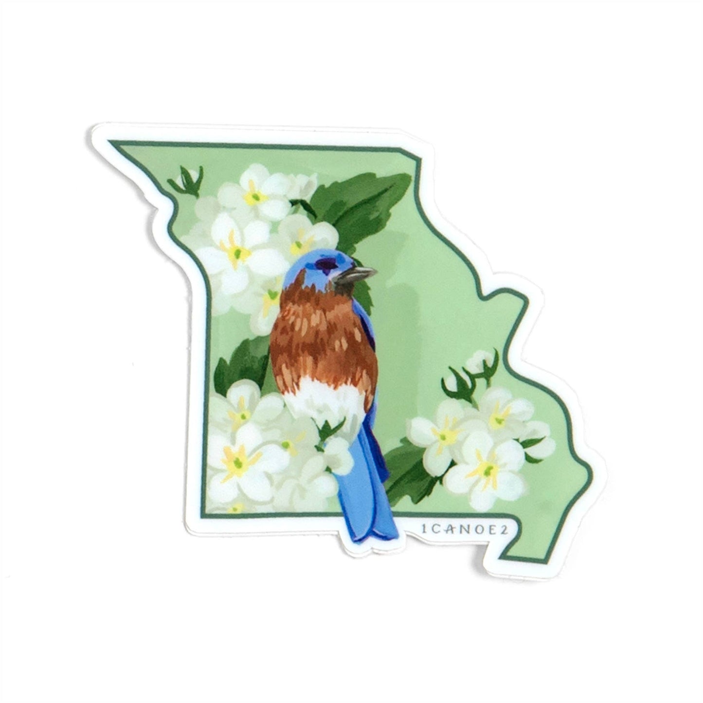 Birds & Blooms Missouri Decal Sticker