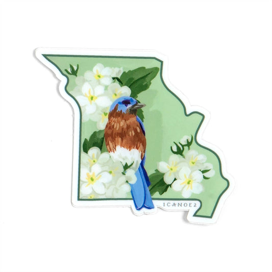Birds & Blooms Missouri Decal Sticker