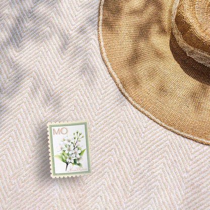 Missouri Hawthorn Stamp-Style Decal