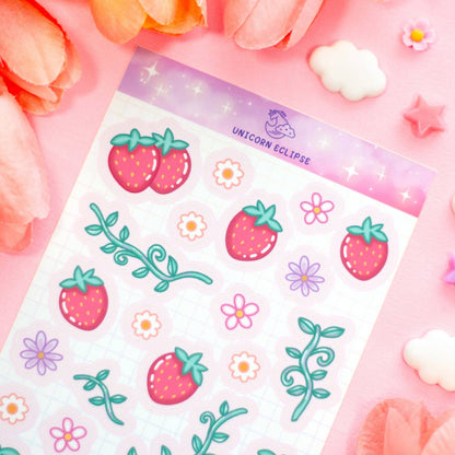 Strawberries Sticker Sheet