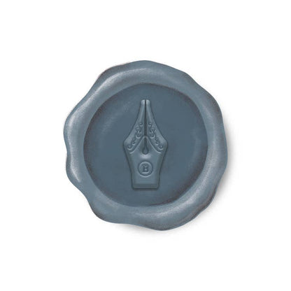 Navy Nib Paper Wax Seal Stickers, set of 12