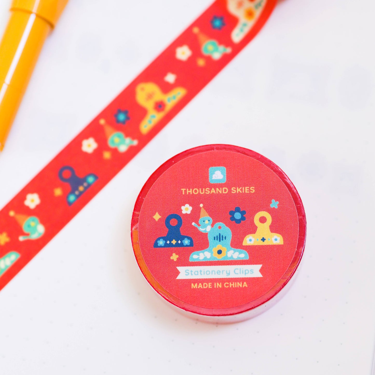 Stationery Clips Washi Tape by Thousand Skies