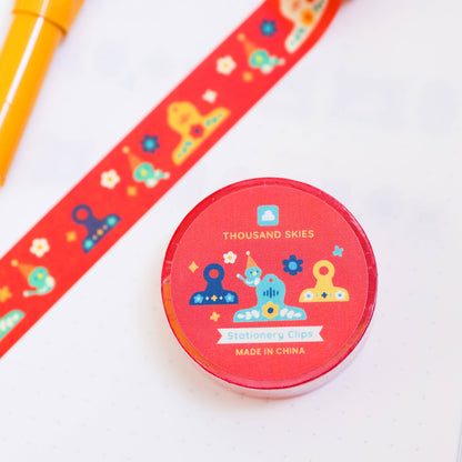 Stationery Clips Washi Tape by Thousand Skies