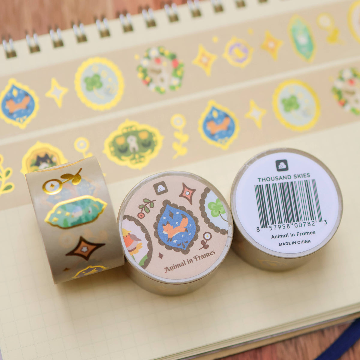 Animal in Frames Washi Tape by Thousand Skies