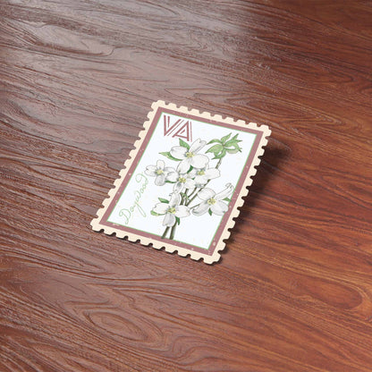 Virginia Dogwood Stamp-Style Decal