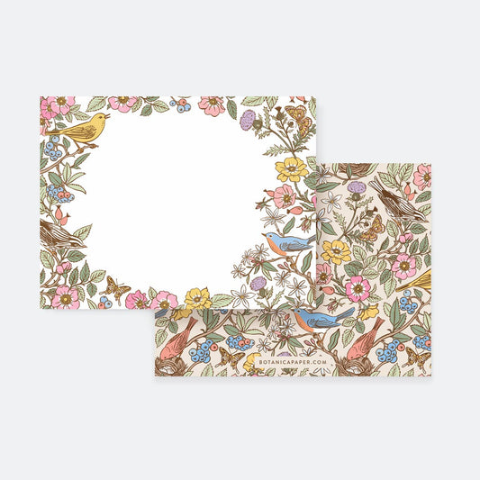 Songbirds Notecards, set of 4