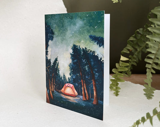 Firefly Night in the Woods Notecard