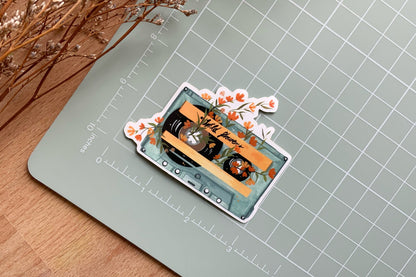 Wild Flowers Cassette Tape Vinyl Decal