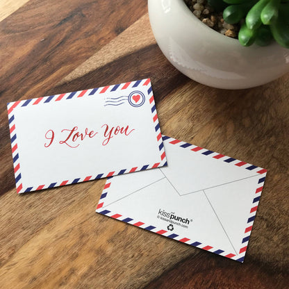 Airmail Envelope Minis™ - Set of 60 Flat Notecards