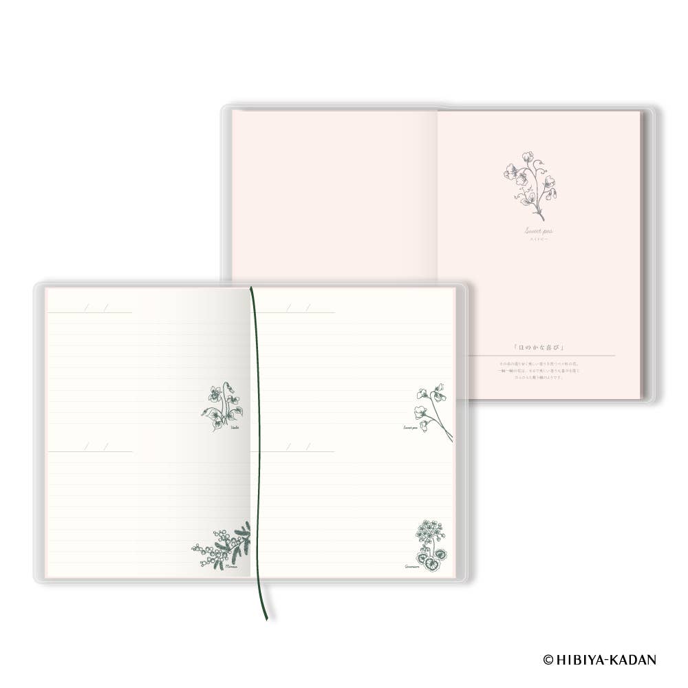 Language of Flowers B6 Notebooks by HIBIYA-KADAN
