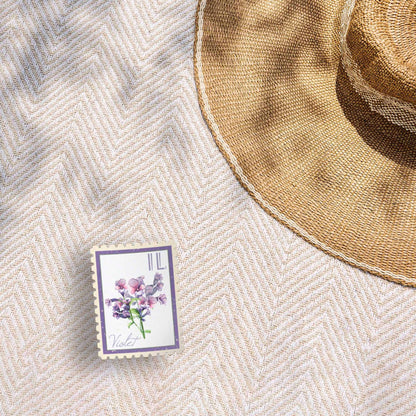 Illionois Violet Stamp-Style Decal