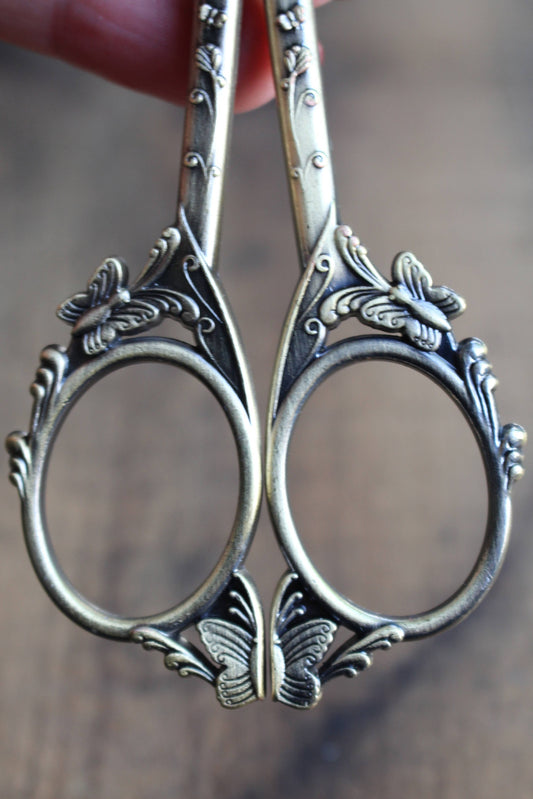 Butterfly Scissors: Antique Gold