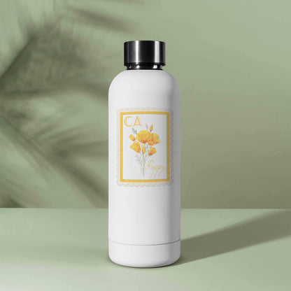 California Poppy Stamp-Style Sticker