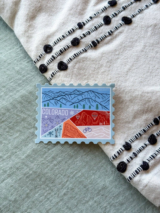 Colorado Stamp Sticker