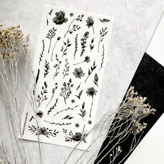 Dark Flowers Sticker Sheet