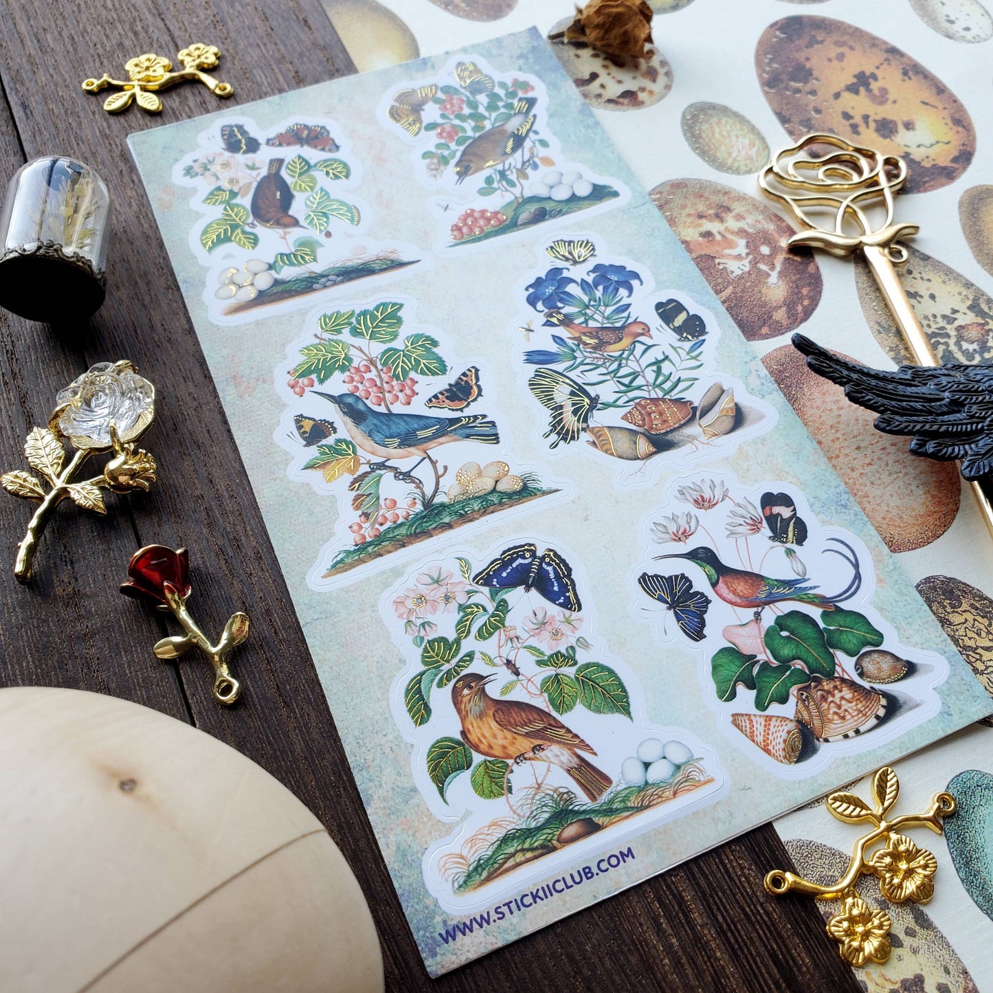 Bird & Butterfly Watching Sticker Sheet