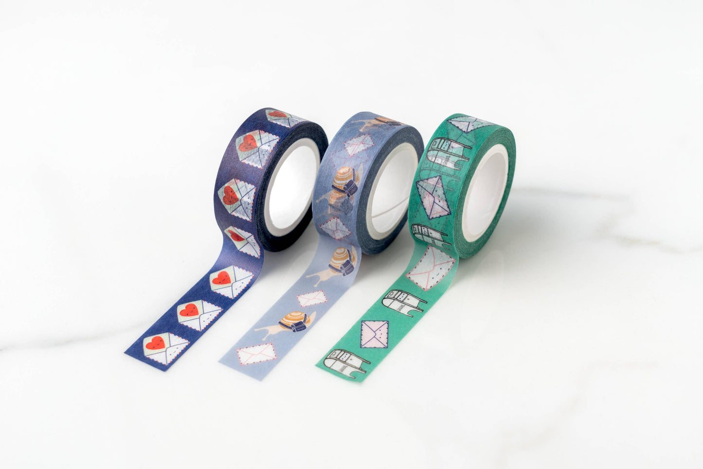 Send Love Envelope Blue Washi Tape