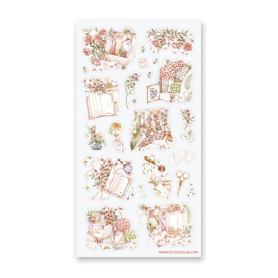 Dainty Stationery Sticker Sheet v.2