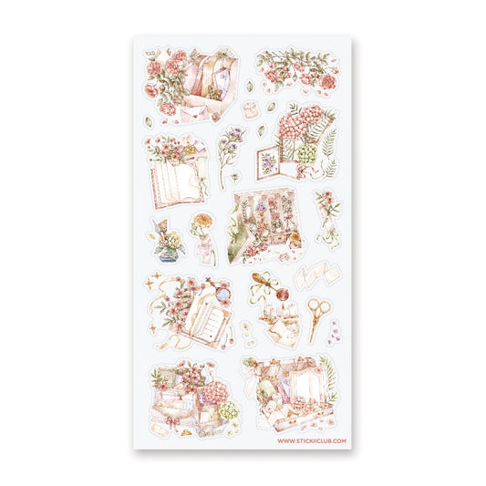 Dainty Stationery Sticker Sheet v.2