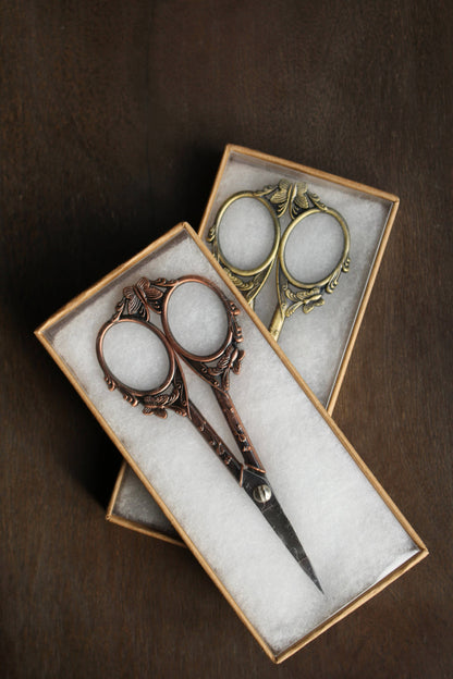 Butterfly Scissors: Antique Gold