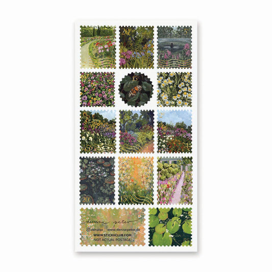 Blooming Garden Stamps Sticker Sheet