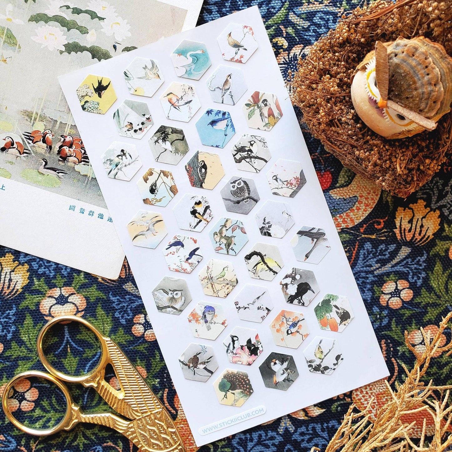 Bird Print Beauties Sticker Sheet