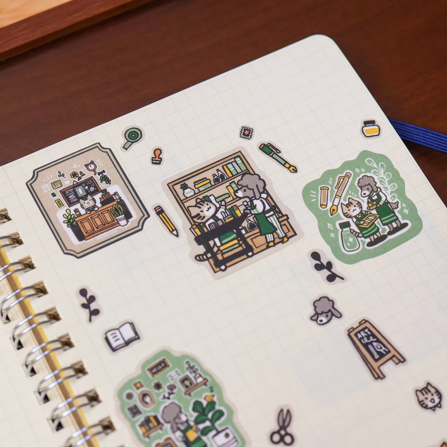 Stationery Store Washi Sticker Sheet