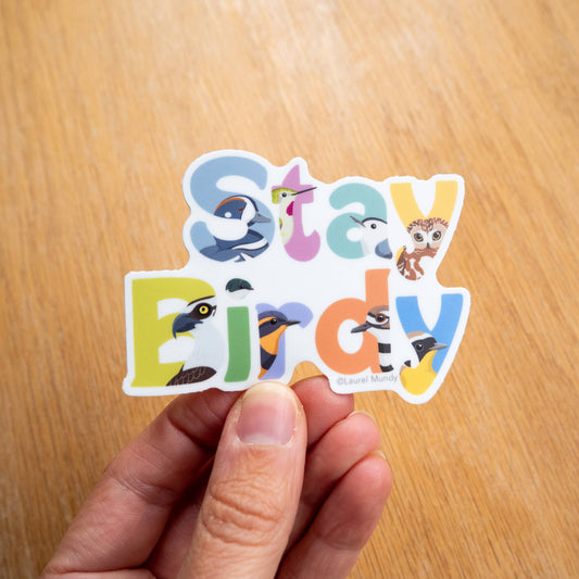 Stay Birdy Vinyl Sticker