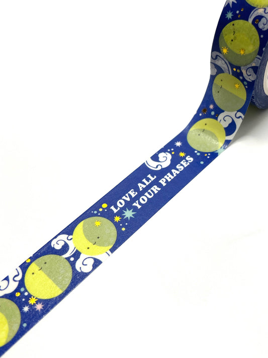 Love All Your Phases Moon Gold Foil Washi Tape