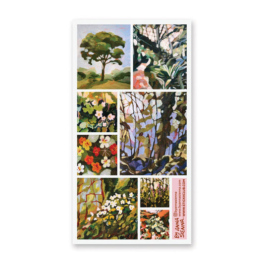 Botanical Brushstrokes Sticker Sheet