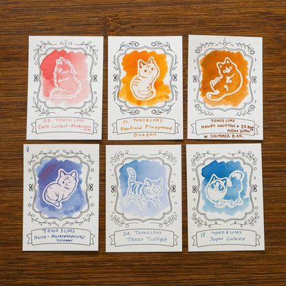 Neighborhood Cats Ink Cards by Thousand Skies