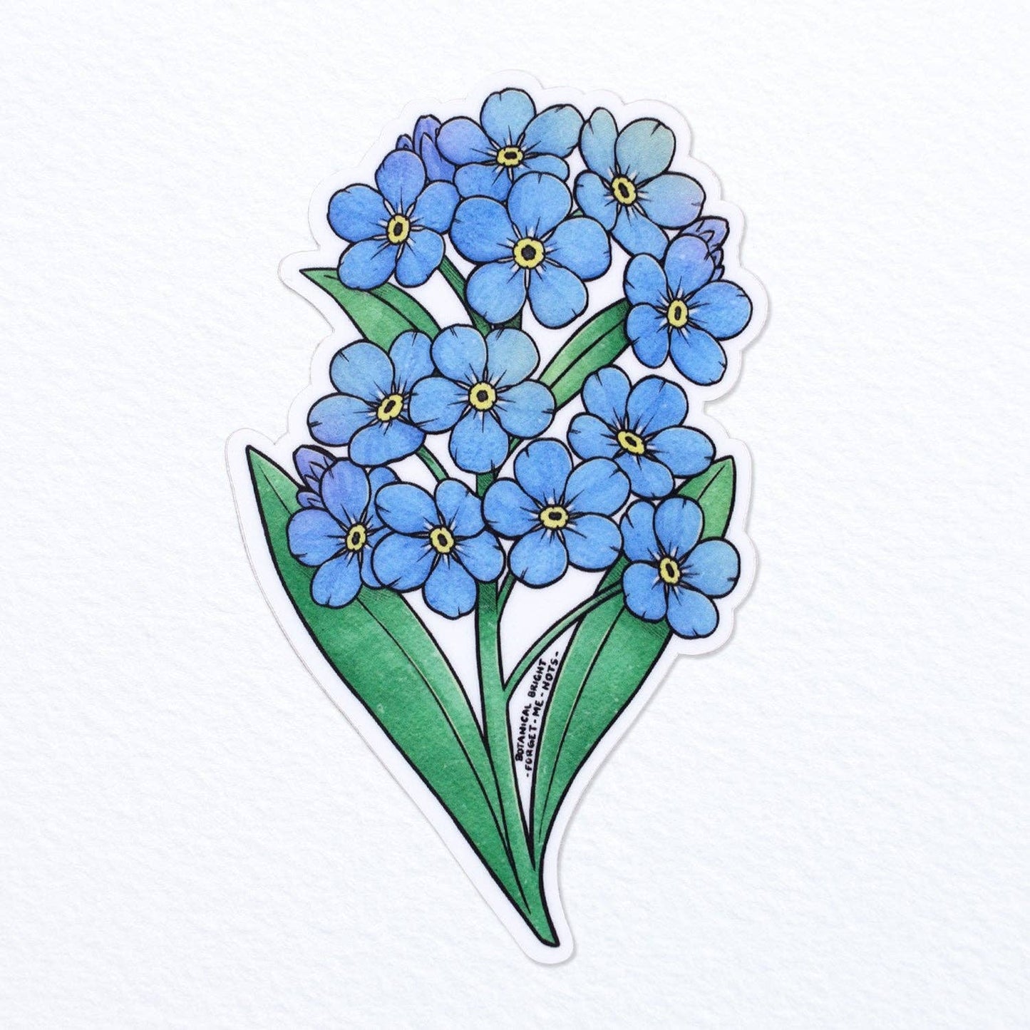 Forget-Me-Not Floral Decal Sticker