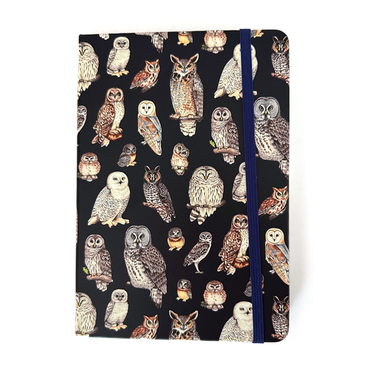 North American Owls A5 Hardcover Journal