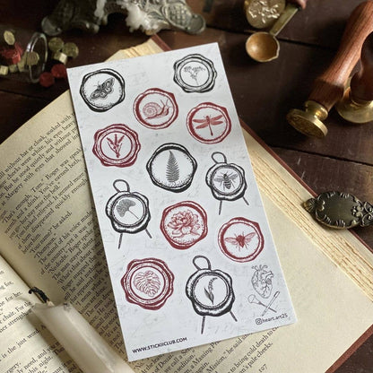 Nature Wax Seals Sticker Sheet